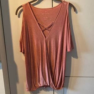 Pink top American Eagle size L